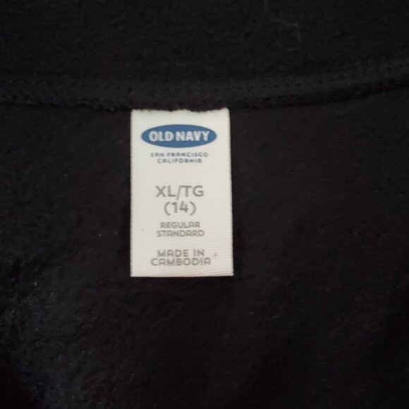 Girls Old Navy Black Zip-up Vest, Size 14 - Picture 2 of 4